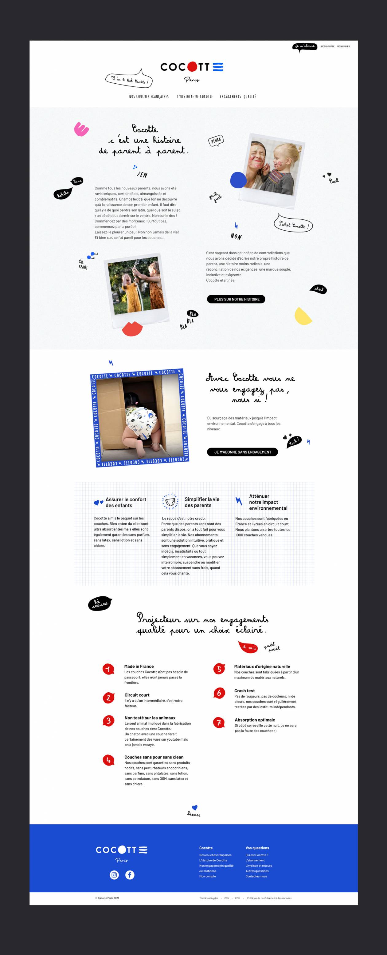 Cocotte - site - Home page
